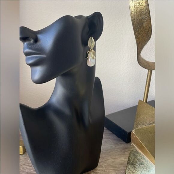 Flower drop earrings A1139 - Picture 3 of 3